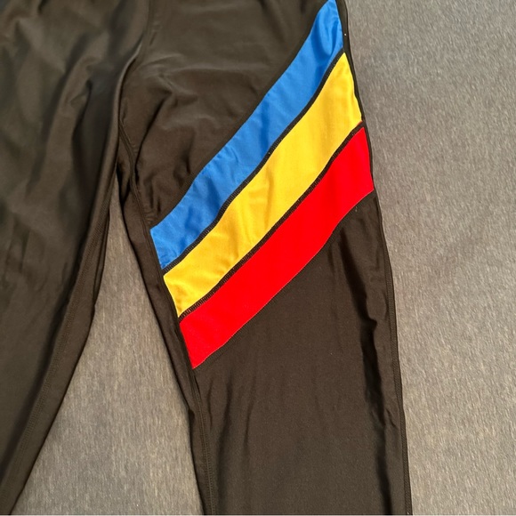 j.t. actif Women's Three Stripe Black Active Yoga Leggings Size Large - Picture 3 of 10